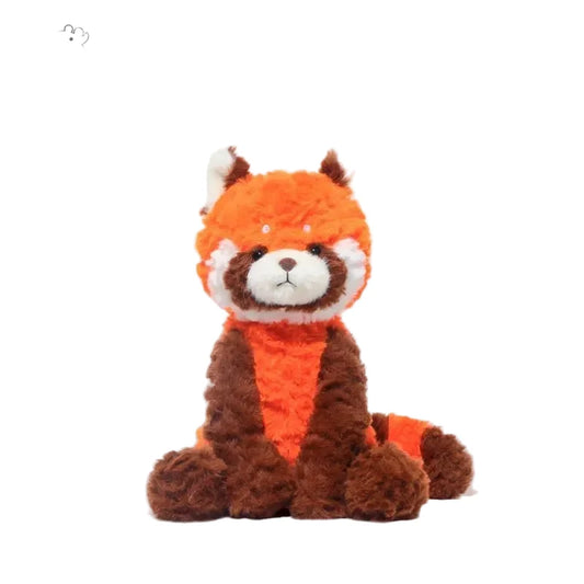 Animal Plush Toy, Soft Stuffed Fox, Red Panda, Monkey or Border Collie, 24 cm, side view