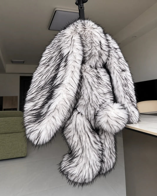 Arctic White giant bunny plush toy 70cm, hanging view