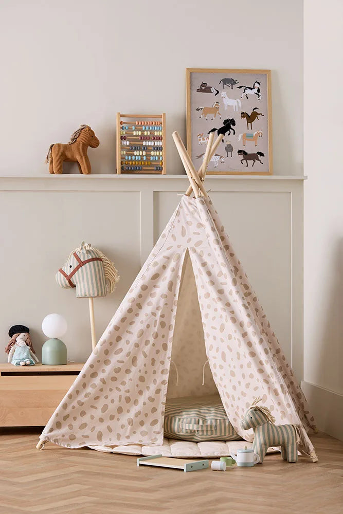 Hobby Horse - Cream and Sky Blue
