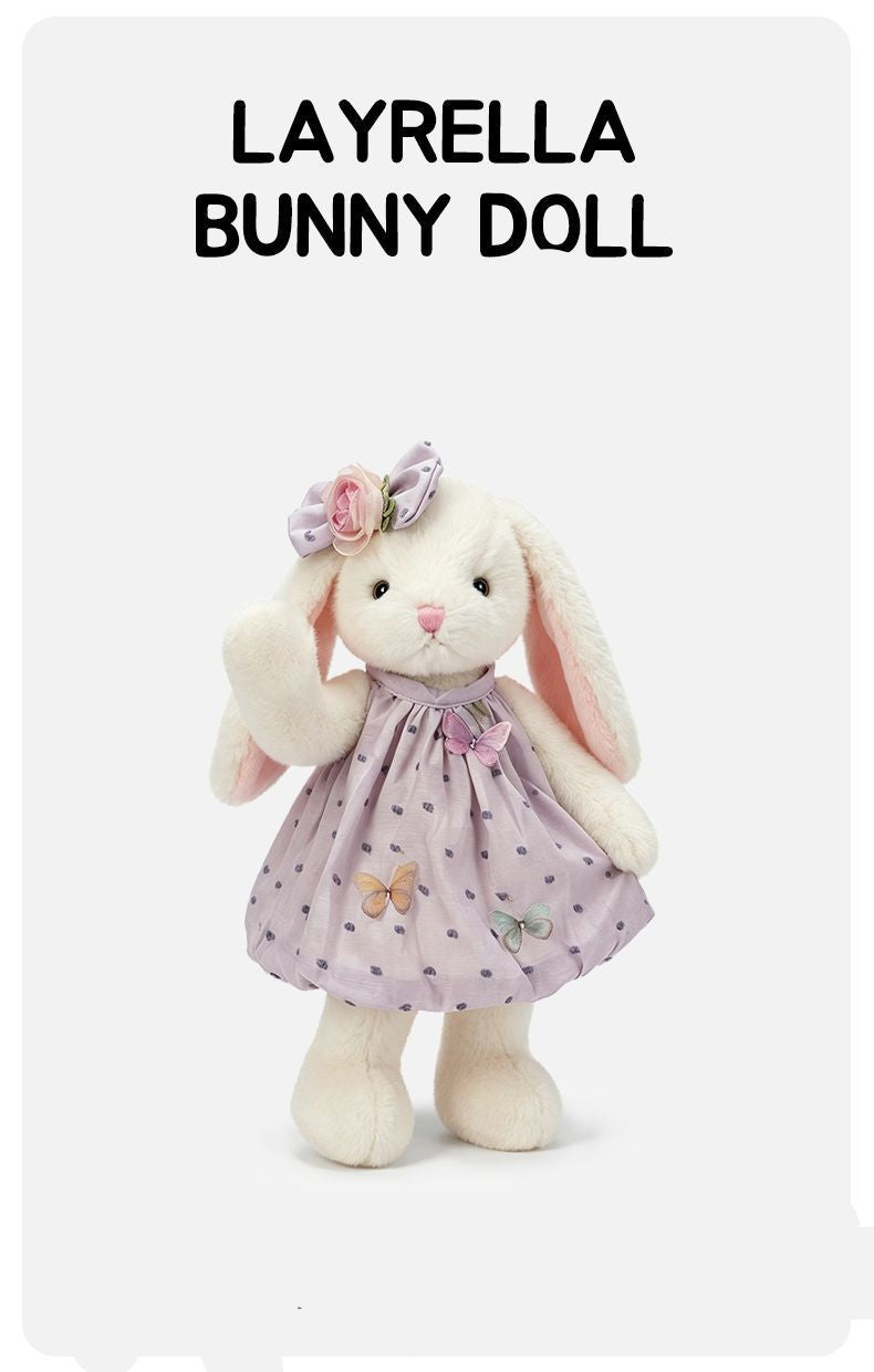 Large Bunny Plush Toy, Soft Stuffed Rabbit Doll, 45 cm, Multiple Colours, held in hand for scale