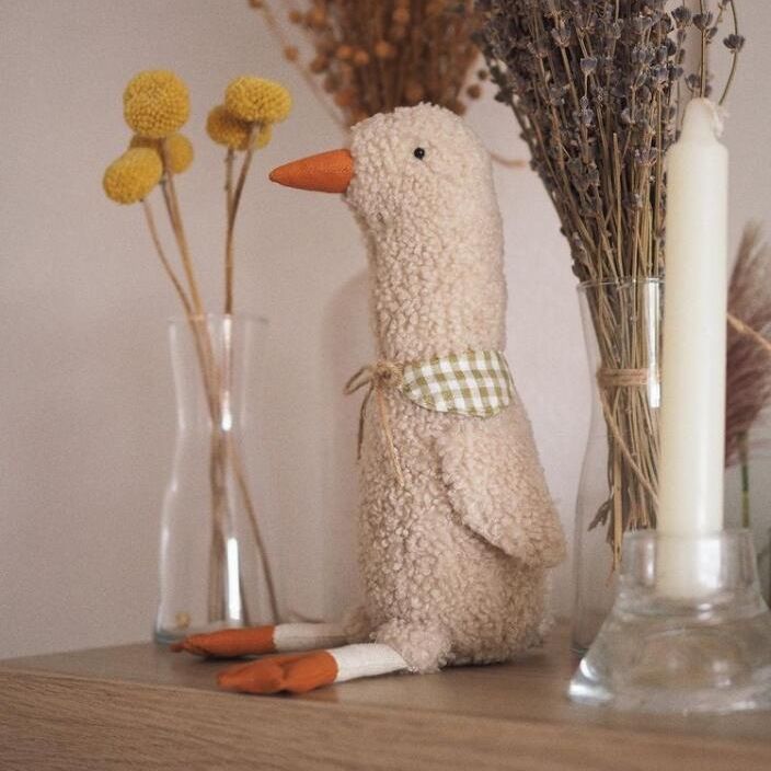 Goose Plush Toy, Soft Stuffed Animal Doll with Scarf, 43 cm, shown with the full range