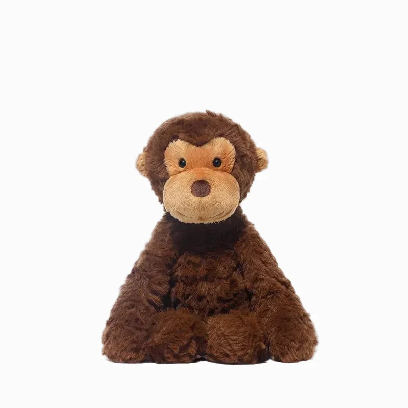 Animal Plush Toy, Soft Stuffed Fox, Red Panda, Monkey or Border Collie, 24 cm, close-up detail