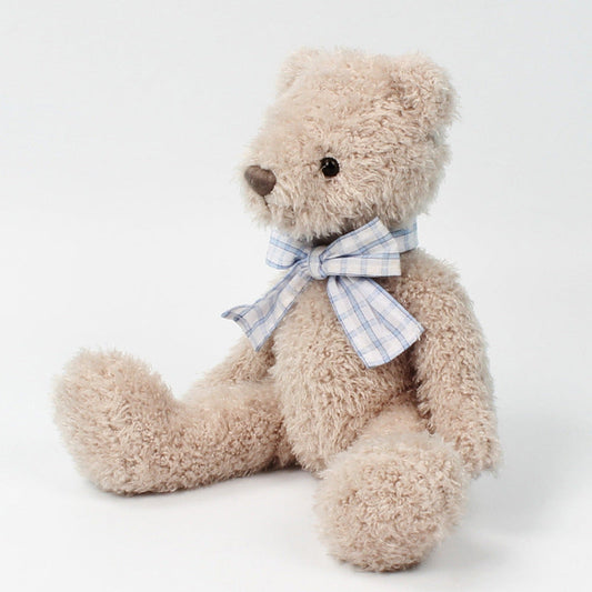 Gentleman Bear Plush Toy, 30cm Bow Tie Teddy, side view