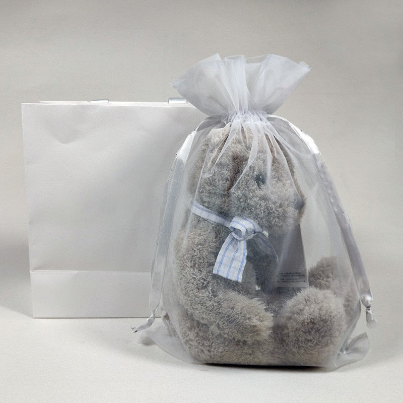 Gentleman Bear Plush Toy, 30cm Bow Tie Teddy, styled in a nursery setting