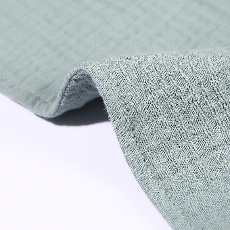 Cat Muslin Baby Comforter, 30cm Cotton Gauze, front view