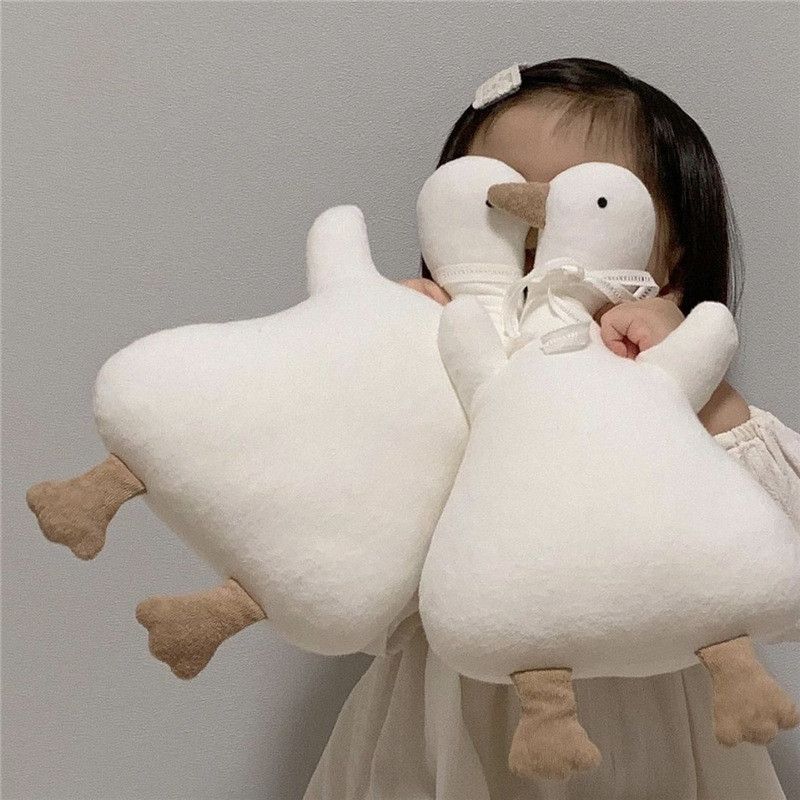 Duck Soft Toy Cushion, Cotton Plush, 45 cm, Ages 3+, back view