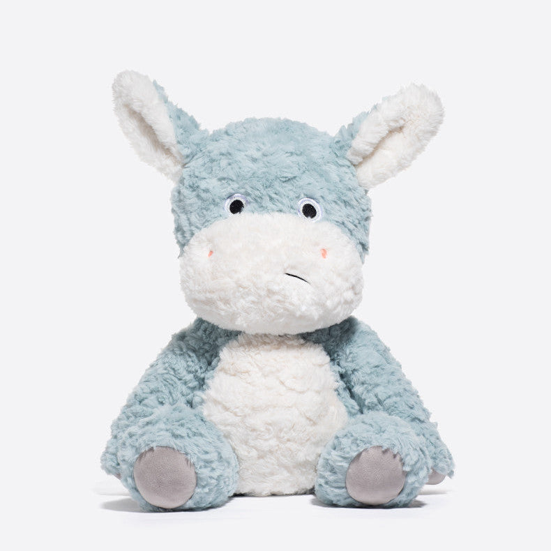 Large Animal Plush Toy, Soft Stuffed Donkey or Fox Doll, 45, 60 cm, front view