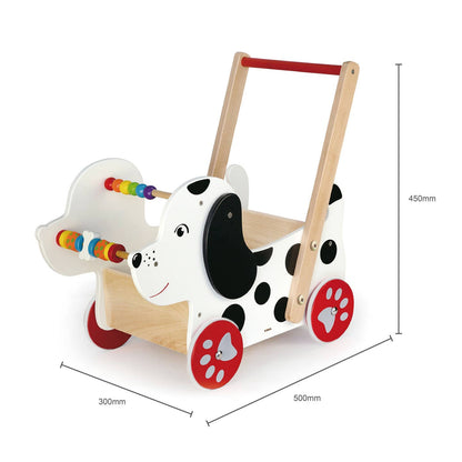 Baby Walker — Dalmatian Dog | Wooden Activity Walker |
